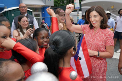 New York Governor Kathy Hochul learns some moves from the Performers's Edge Dance Academy dancers from the Bronx during the 37th Anniversary 116th Street Festival in East Harlem on Saturday, June 11, 2022

Photography by Enid B. Alvarez