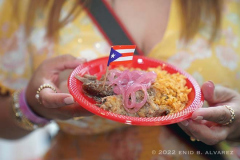 A typical Puerto Rican dish of rice and chicken served at the 37th Anniversary 116th Street Festival in East Harlem NY on Saturday, June 11, 2022

Photography by Enid B. Alvarez