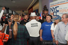 Mayor Eric Adams visits the New York City Hispanic Chamber of Commerce and interacts with residents and festival attendees during the 37th Anniversary 116th Street Festival in East Harlem on Saturday, June 11, 2022

Photography by Enid B. Alvarez
