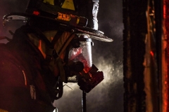 A two-alarm fire broke out at 37 Garnet St., Brooklyn, around 12:30 a.m. on Thu., May 6, 2021. Fire spread throughout the two-story dwelling and extended to the building next door. The fire took over an hour to bring under control, and its cause was under investigation.