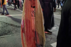 New York, The 48th annual procession of costumed revelers travelled on Sixth Avenue north of Spring Street to 14th Street on Sunday, Oct. 31, 2021 Grand Marshal Randy
Rainbow (American Comedian)