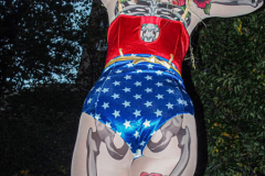 The 2021 New York Halloween Parade took off again this year after one year off due to COVID. This spooktakular event started in the West Village on Spring St and followed down 6th Ave where performers, floats and a diverse set of costumes marched down for spectators.
Hundreds gathered together again to enjoy this iconic event. (C) Bianca Otero. October 31, 2021. NYC