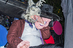 The 2021 New York Halloween Parade took off again this year after one year off due to COVID. This spooktakular event started in the West Village on Spring St and followed down 6th Ave where performers, floats and a diverse set of costumes marched down for spectators.
Hundreds gathered together again to enjoy this iconic event. (C) Bianca Otero. October 31, 2021. NYC