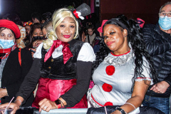 The 2021 New York Halloween Parade took off again this year after one year off due to COVID. This spooktakular event started in the West Village on Spring St and followed down 6th Ave where performers, floats and a diverse set of costumes marched down for spectators.
Hundreds gathered together again to enjoy this iconic event. (C) Bianca Otero. October 31, 2021. NYC