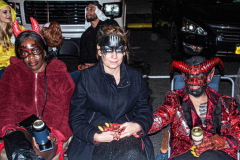 The 2021 New York Halloween Parade took off again this year after one year off due to COVID. This spooktakular event started in the West Village on Spring St and followed down 6th Ave where performers, floats and a diverse set of costumes marched down for spectators.
Hundreds gathered together again to enjoy this iconic event. (C) Bianca Otero. October 31, 2021. NYC