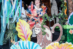 The 2021 New York Halloween Parade took off again this year after one year off due to COVID. This spooktakular event started in the West Village on Spring St and followed down 6th Ave where performers, floats and a diverse set of costumes marched down for spectators.
Hundreds gathered together again to enjoy this iconic event. (C) Bianca Otero. October 31, 2021. NYC