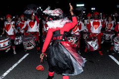 The 2021 New York Halloween Parade took off again this year after one year off due to COVID. This spooktakular event started in the West Village on Spring St and followed down 6th Ave where performers, floats and a diverse set of costumes marched down for spectators.
Hundreds gathered together again to enjoy this iconic event. (C) Bianca Otero. October 31, 2021. NYC