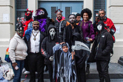 The 2021 New York Halloween Parade took off again this year after one year off due to COVID. This spooktakular event started in the West Village on Spring St and followed down 6th Ave where performers, floats and a diverse set of costumes marched down for spectators.
Hundreds gathered together again to enjoy this iconic event. (C) Bianca Otero. October 31, 2021. NYC