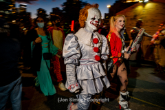 New York, N.Y. 
New York CityÕs 48th Annual Village Halloween
Parade.  Various parade goers show off their elaborate costumes.