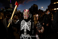 New York, N.Y. 
New York City’s 48th Annual Village Halloween
Parade.  Various parade goers show off their elaborate costumes.