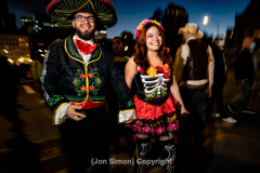 New York, N.Y. 
New York CityÕs 48th Annual Village Halloween
Parade.  Various parade goers show off their elaborate costumes.