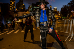 New York, N.Y. 
New York CityÕs 48th Annual Village Halloween
Parade.  Various parade goers show off their elaborate costumes.