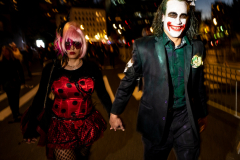 New York, N.Y. 
New York CityÕs 48th Annual Village Halloween
Parade.  Various parade goers show off their elaborate costumes.