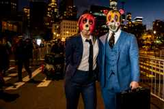 New York, N.Y. 
New York City’s 48th Annual Village Halloween
Parade.  Various parade goers show off their elaborate costumes.