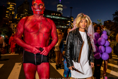 New York, N.Y. 
New York CityÕs 48th Annual Village Halloween
Parade.  Various parade goers show off their elaborate costumes.
