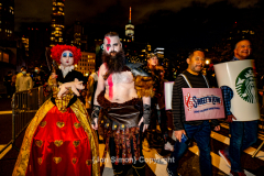 New York, N.Y. 
New York CityÕs 48th Annual Village Halloween
Parade.  Various parade goers show off their elaborate costumes.
