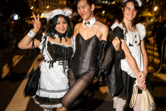 New York, N.Y. 
New York City’s 48th Annual Village Halloween
Parade.  Various parade goers show off their elaborate costumes.