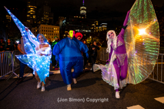 New York, N.Y. 
New York CityÕs 48th Annual Village Halloween
Parade.  Various parade goers show off their elaborate costumes.