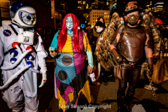 New York, N.Y. 
New York CityÕs 48th Annual Village Halloween
Parade.  Various parade goers show off their elaborate costumes.