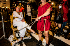 New York, N.Y. 
New York City’s 48th Annual Village Halloween
Parade.  Various parade goers show off their elaborate costumes.