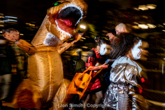 New York, N.Y. 
New York CityÕs 48th Annual Village Halloween
Parade.  Various parade goers show off their elaborate costumes.