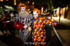 New York, N.Y. 
New York City’s 48th Annual Village Halloween
Parade.  Various parade goers show off their elaborate costumes.
