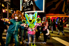 New York, N.Y. 
New York CityÕs 48th Annual Village Halloween
Parade.  Various parade goers show off their elaborate costumes.