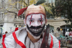 New York, The 48th annual procession of costumed revelers travelled on Sixth Avenue north of Spring Street to 14th Street on Sunday, Oct. 31, 2021 Grand Marshal Randy
Rainbow (American Comedian)