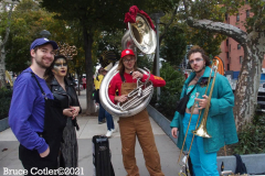 New York, The 48th annual procession of costumed revelers travelled on Sixth Avenue north of Spring Street to 14th Street on Sunday, Oct. 31, 2021 Grand Marshal Randy
Rainbow (American Comedian)