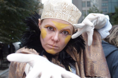 New York, The 48th annual procession of costumed revelers travelled on Sixth Avenue north of Spring Street to 14th Street on Sunday, Oct. 31, 2021 Grand Marshal Randy
Rainbow (American Comedian)