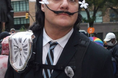 New York, The 48th annual procession of costumed revelers travelled on Sixth Avenue north of Spring Street to 14th Street on Sunday, Oct. 31, 2021 Grand Marshal Randy
Rainbow (American Comedian)