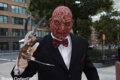 New York, The 48th annual procession of costumed revelers travelled on Sixth Avenue north of Spring Street to 14th Street on Sunday, Oct. 31, 2021 Grand Marshal Randy
Rainbow (American Comedian)