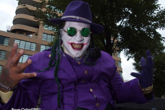 New York, The 48th annual procession of costumed revelers travelled on Sixth Avenue north of Spring Street to 14th Street on Sunday, Oct. 31, 2021 Grand Marshal Randy
Rainbow (American Comedian)