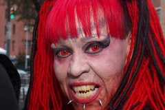 New York, The 48th annual procession of costumed revelers travelled on Sixth Avenue north of Spring Street to 14th Street on Sunday, Oct. 31, 2021 Grand Marshal Randy
Rainbow (American Comedian)