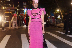 New York, The 48th annual procession of costumed revelers travelled on Sixth Avenue north of Spring Street to 14th Street on Sunday, Oct. 31, 2021 Grand Marshal Randy
Rainbow (American Comedian)