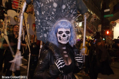 New York, The 48th annual procession of costumed revelers travelled on Sixth Avenue north of Spring Street to 14th Street on Sunday, Oct. 31, 2021 Grand Marshal Randy
Rainbow (American Comedian)