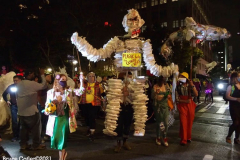 New York, The 48th annual procession of costumed revelers travelled on Sixth Avenue north of Spring Street to 14th Street on Sunday, Oct. 31, 2021 Grand Marshal Randy
Rainbow (American Comedian)