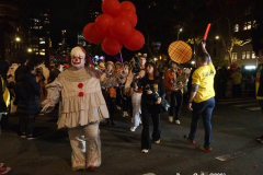 New York, The 48th annual procession of costumed revelers travelled on Sixth Avenue north of Spring Street to 14th Street on Sunday, Oct. 31, 2021 Grand Marshal Randy
Rainbow (American Comedian)