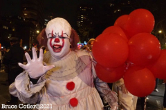 New York, The 48th annual procession of costumed revelers travelled on Sixth Avenue north of Spring Street to 14th Street on Sunday, Oct. 31, 2021 Grand Marshal Randy
Rainbow (American Comedian)