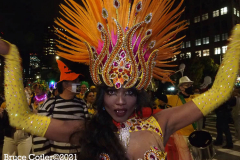 New York, The 48th annual procession of costumed revelers travelled on Sixth Avenue north of Spring Street to 14th Street on Sunday, Oct. 31, 2021 Grand Marshal Randy
Rainbow (American Comedian)