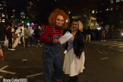 New York, The 48th annual procession of costumed revelers travelled on Sixth Avenue north of Spring Street to 14th Street on Sunday, Oct. 31, 2021 Grand Marshal Randy
Rainbow (American Comedian)