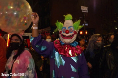 New York, The 48th annual procession of costumed revelers travelled on Sixth Avenue north of Spring Street to 14th Street on Sunday, Oct. 31, 2021 Grand Marshal Randy
Rainbow (American Comedian)