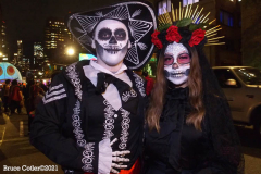 New York, The 48th annual procession of costumed revelers travelled on Sixth Avenue north of Spring Street to 14th Street on Sunday, Oct. 31, 2021 Grand Marshal Randy
Rainbow (American Comedian)