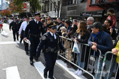 The running of the 50th Anniversary of the New York City Marathon 11/7/21. Thirty thousand runners took to the streets of the 5 boroughs, down from the fifty thousand pre covid. The joy on the faces reflects the end of a long year of covid restrictions.  Copyright Jon Simon .