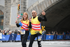 The running of the 50th Anniversary of the New York City Marathon 11/7/21. Thirty thousand runners took to the streets of the 5 boroughs, down from the fifty thousand pre covid. The joy on the faces reflects the end of a long year of covid restrictions.  Copyright Jon Simon .