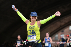 The running of the 50th Anniversary of the New York City Marathon 11/7/21. Thirty thousand runners took to the streets of the 5 boroughs, down from the fifty thousand pre covid. The joy on the faces reflects the end of a long year of covid restrictions.  Copyright Jon Simon .