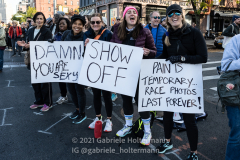 Thousands of spectators lined the streets of Brooklyn, cheering on the runners of the 50th TSC New York City Marathon in New York, New York, on Nov. 7, 2021. (Photo by Gabriele Holtermann)