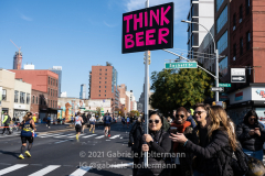 Thousands of spectators lined the streets of Brooklyn, cheering on the runners of the 50th TSC New York City Marathon in New York, New York, on Nov. 7, 2021. (Photo by Gabriele Holtermann)