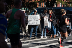 Thousands of spectators lined the streets of Brooklyn, cheering on the runners of the 50th TSC New York City Marathon in New York, New York, on Nov. 7, 2021. (Photo by Gabriele Holtermann)