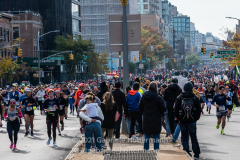 About 33,000 runners participated in the 50th TSC New York City Marathon in New York, New York, on Nov. 7, 2021. (Photo by Gabriele Holtermann)